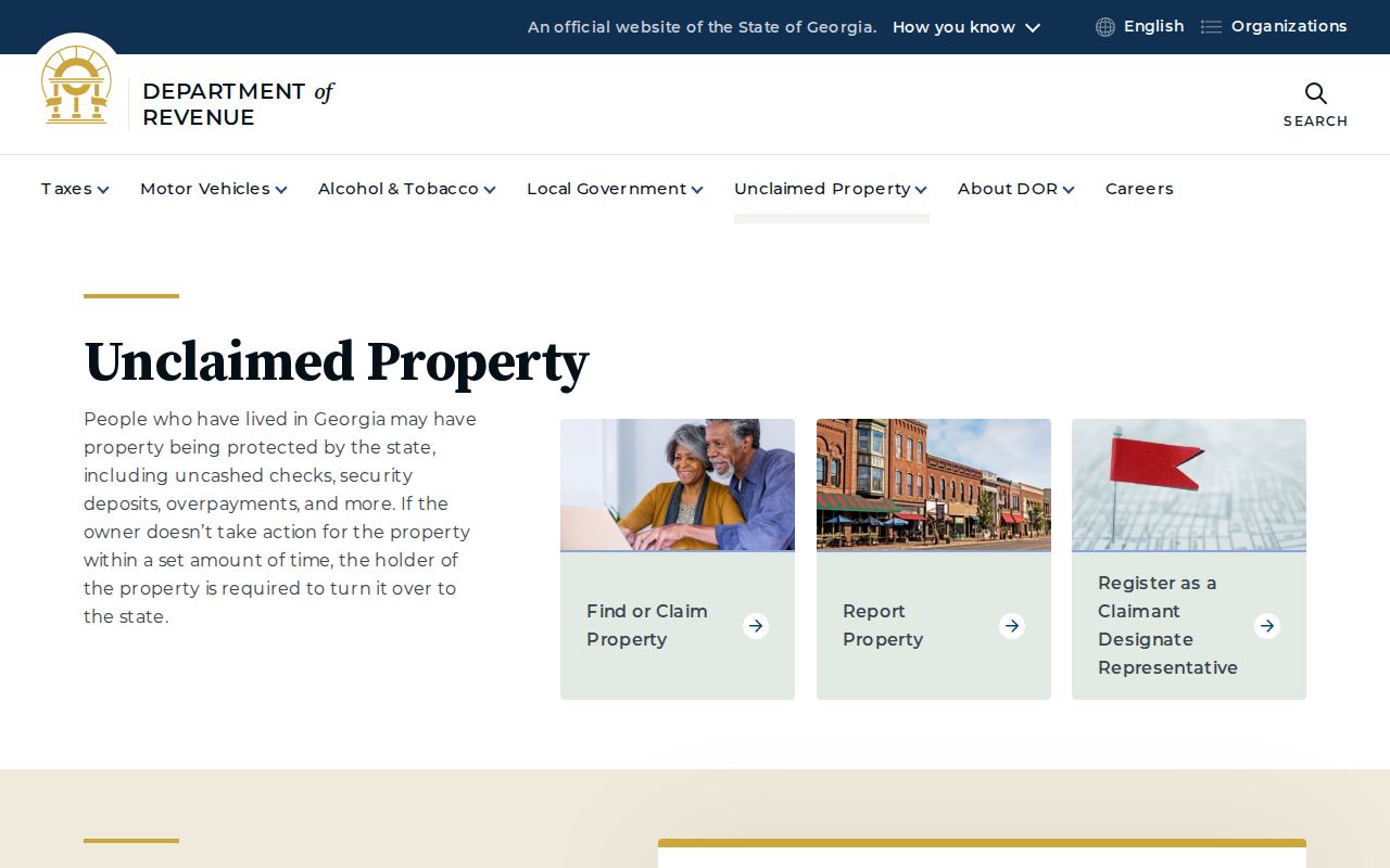 Union City residents directory Georgia unclaimed property search